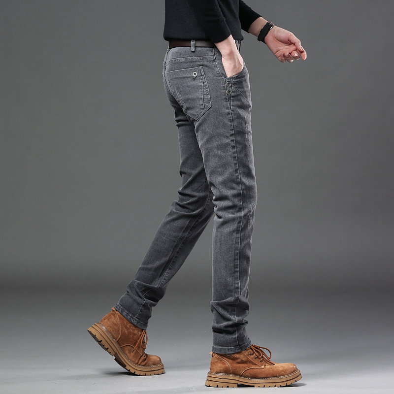 New Pure Gray Korean Slim Jean - Streetwear Brand Denim review and price